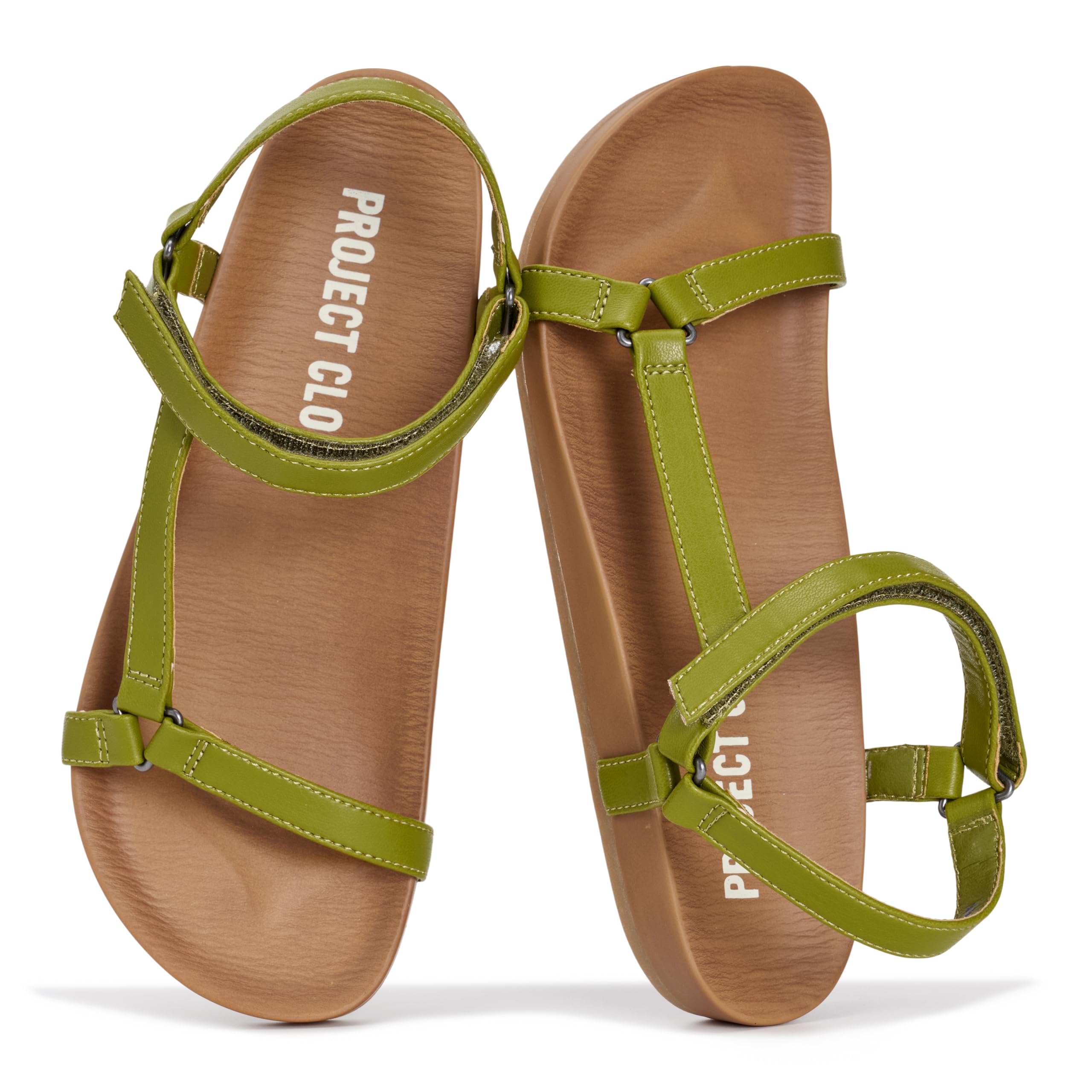 Project Cloud Sandals for Women 2026 - Strappy Adjustable Womens Sandals with Plush Insole - Lightweight & Non Slip Women Footwear - Everyday Wear