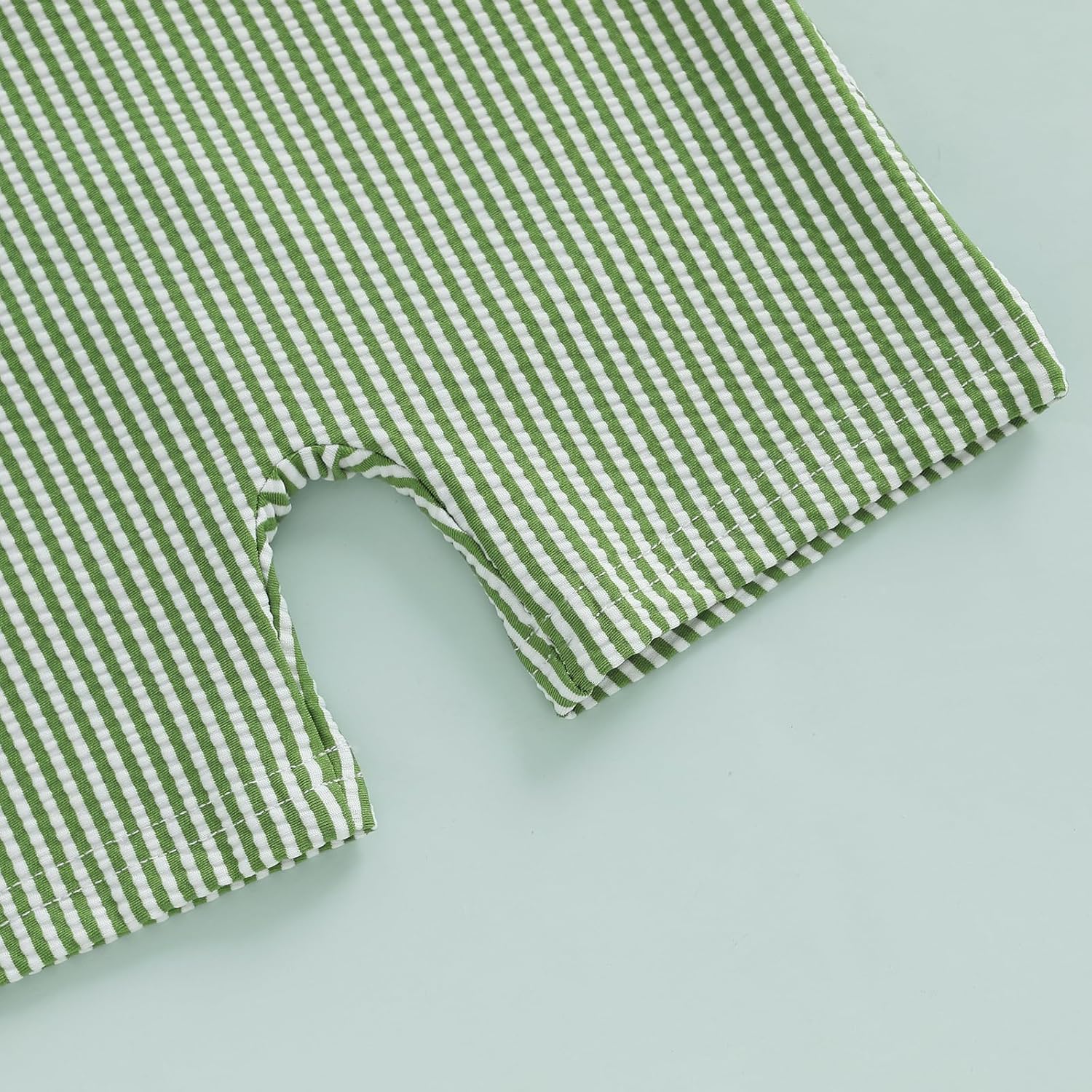 Gueuusu Baby Boys Girls Swimsuit One Piece Striped Zipper Bathing Suit Rash Guard Long Sleeve Seersucker Swimwear Sunsuit - Image 6