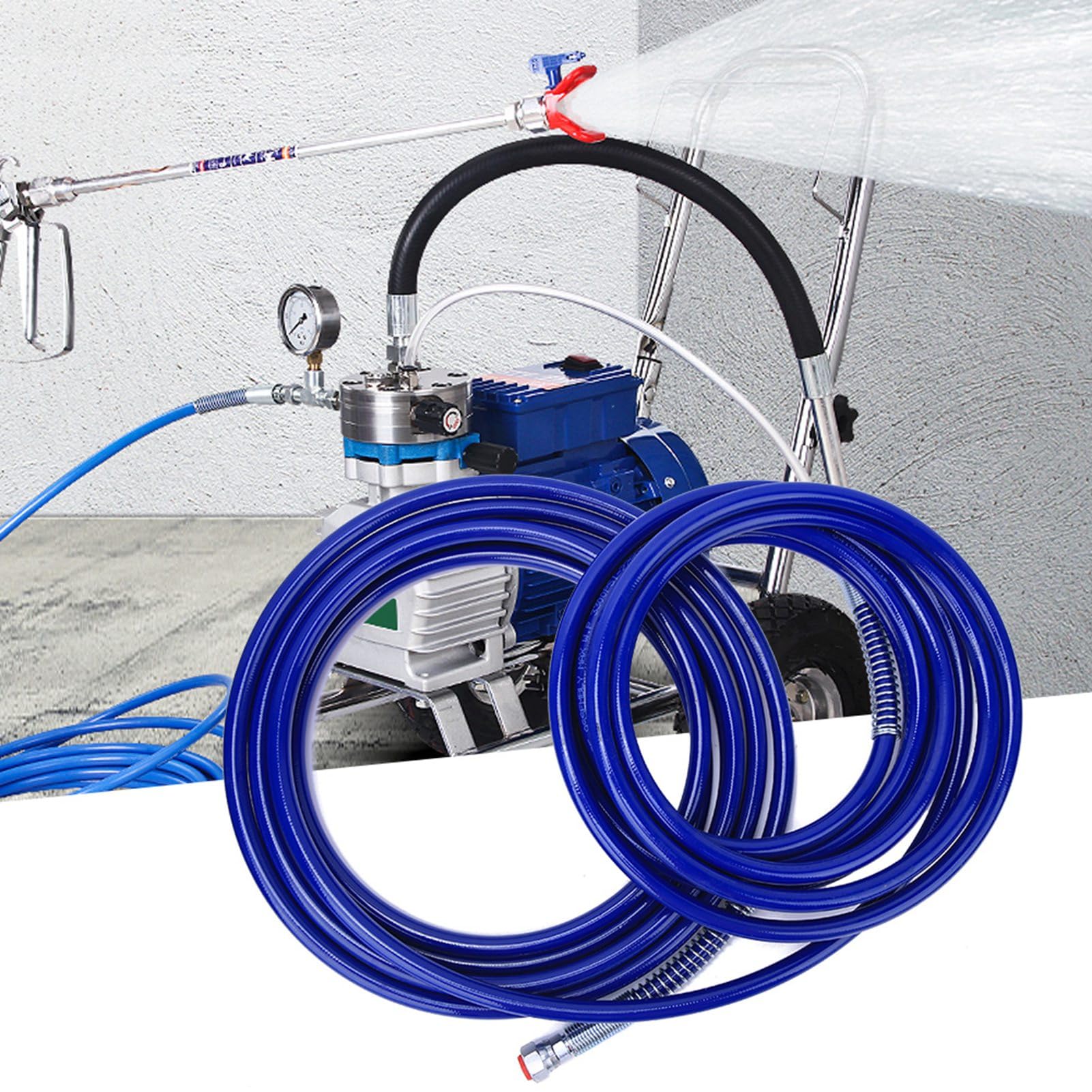 Manguera de pulverización de pintura de 1/4 pulgadas Pistola para pulverizador Airless Manguera flexible de fibra 10 metros 3265Psi