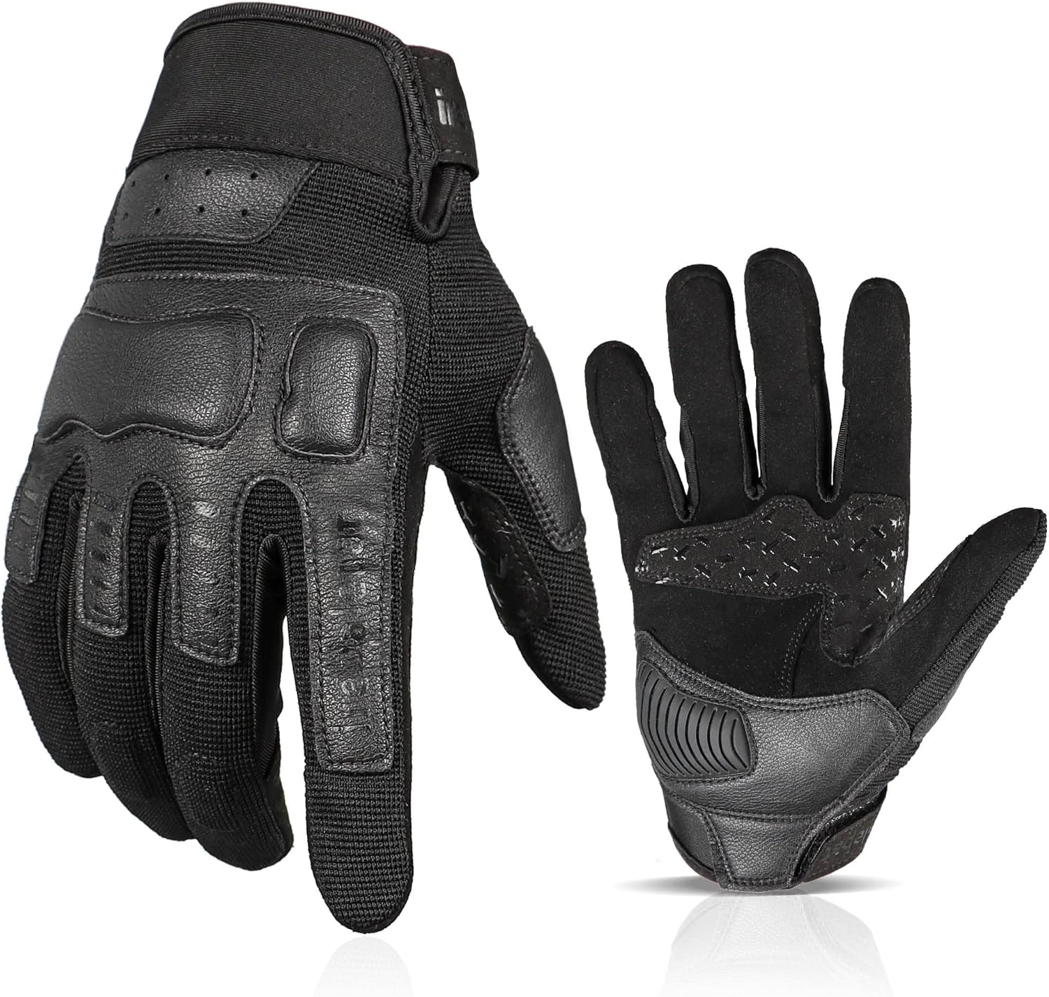 Breathable Motorcycle Riding Gloves for Men Women Touchscreen ATV Riding Dirt Bike Motocross Gloves with TPR Pad Protection