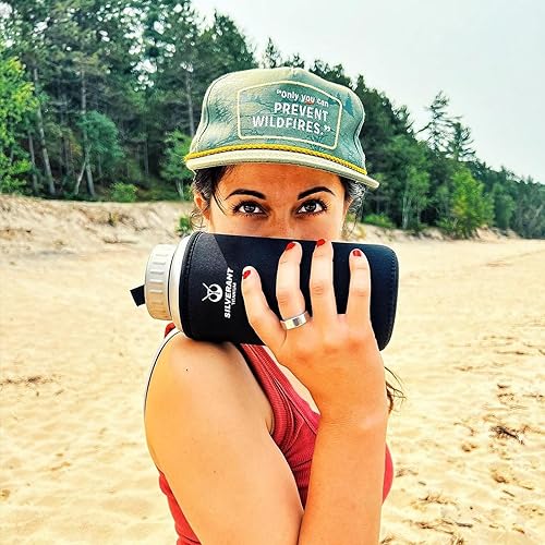 Miniatura 6 de SILVERANT Botella de agua ultraligera de titanio de 27.1 fl oz27 fl oz, a prueba de fugas, para campamento, senderismo, deportes, con funda térmica