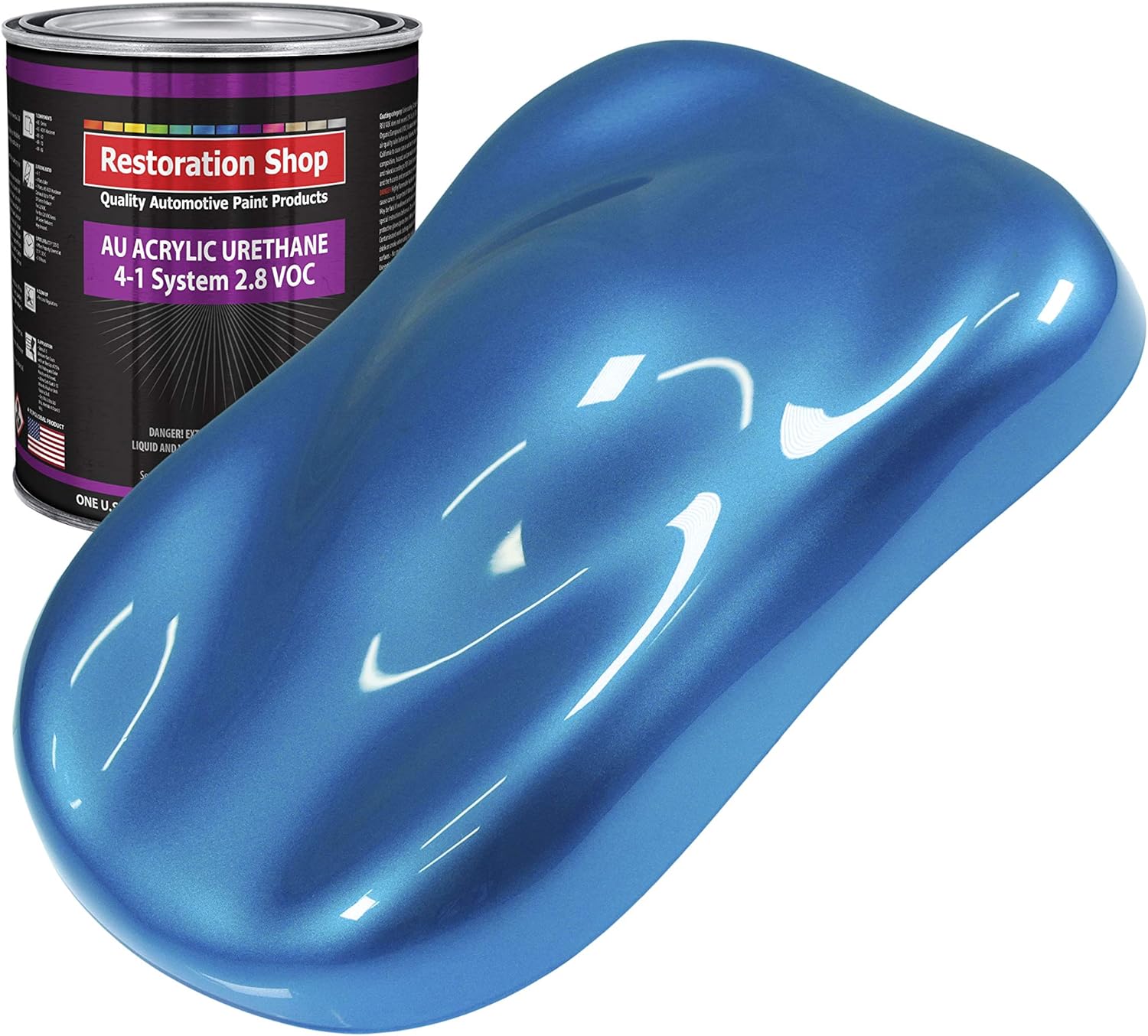 Restoration Shop Intense Blue Metallic Acrylic Urethane