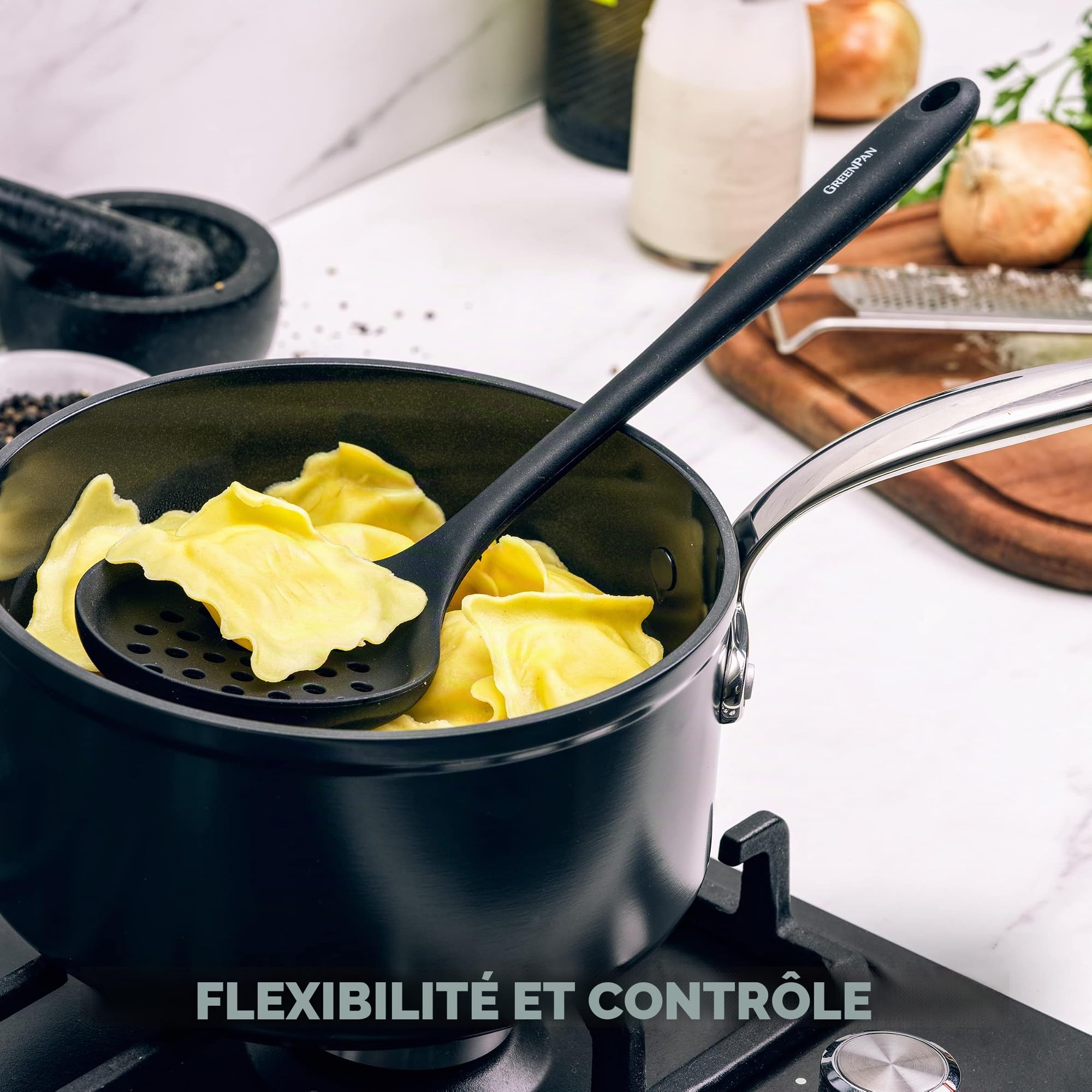 GreenPan Ustensiles de cuisine 5 pièces Noir