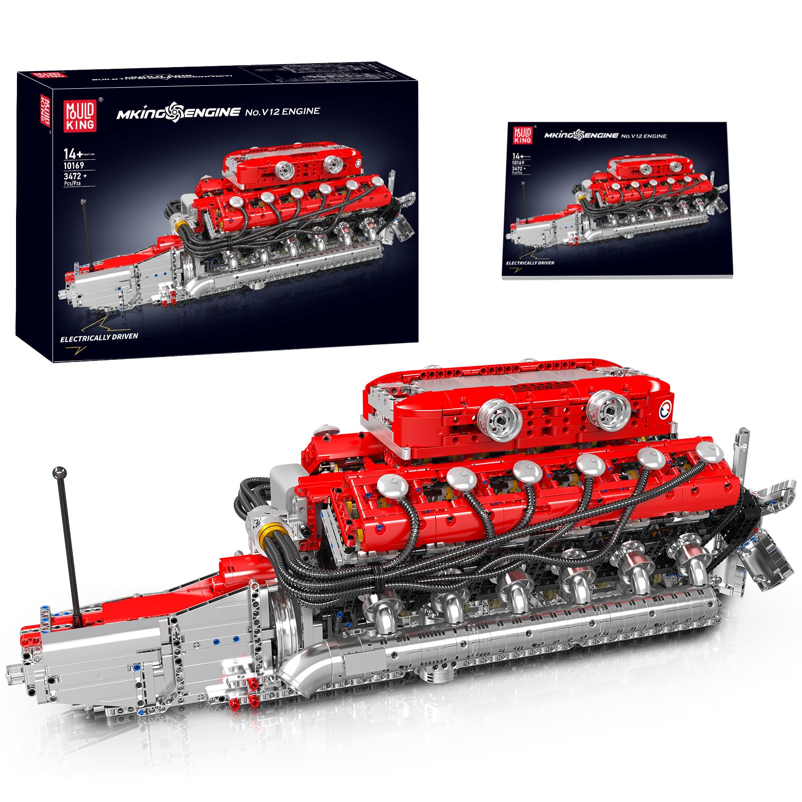 Amazon.co.jp: Mould King 10169 MOC Technik V12シリンダ直列ガソリン