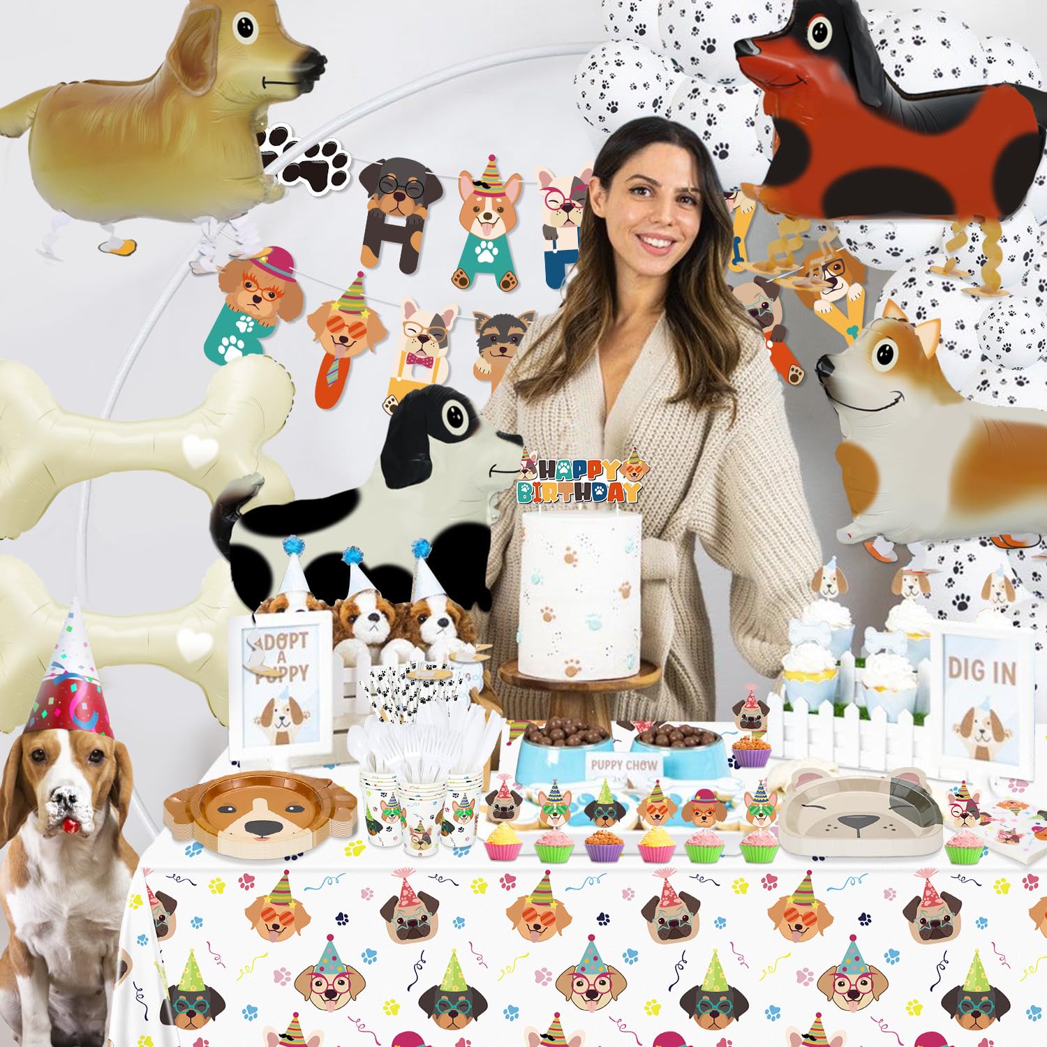 Dog Birthday Party Supplies – Dog Themed Decorations For - View #3