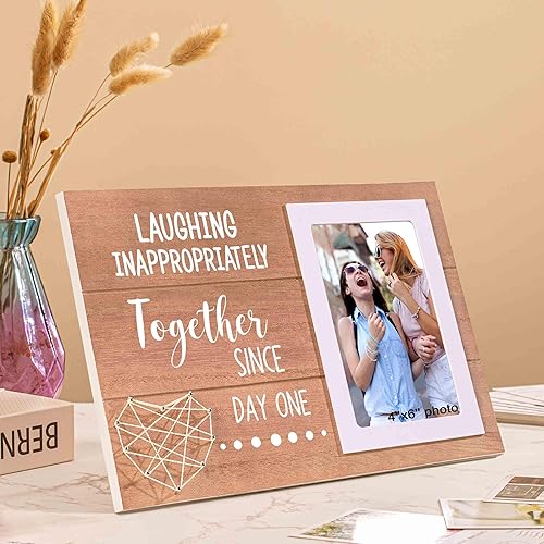 Miniatura 68 de NZY Regalos de aniversario, cumpleaños, San Valentín, Navidad, marco de regalo para novio, novia, marido, esposa, pareja, mejor amigo, único