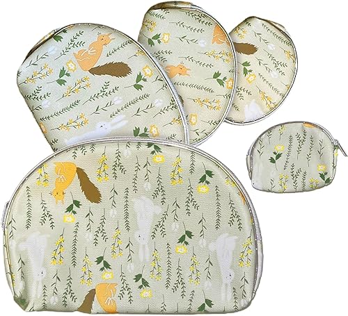 Miniatura 1 de HESSION Juego de 5 bolsas de cosméticos para mujer, bolsa de maquillaje, bolsa con cremallera, accesorios organizador para viajes, Color 15