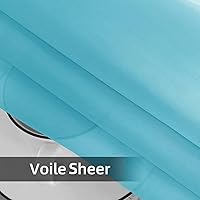 Vista 9 de SpaceDresser - Cortinas transparentes impermeables para exterior para patio - 2 paneles con bolsillo para barra, cortinas de gasa transparentes