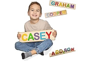 Custom First Birthday Gift Toddler Name Puzzle