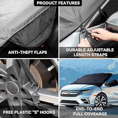 Vista 89 de Cubierta de parabrisas para hielo y nieve para Ford 2015-2024 2025 2026 F150 250/F350 F450 Super Crew Cab, XL XLT Limited Raptor cubierta de Ford