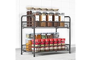 Xpatee 2-Tier Spice Rack Organizer for Countertop: The Ultimate Kitchen Solution for Seasoning and More