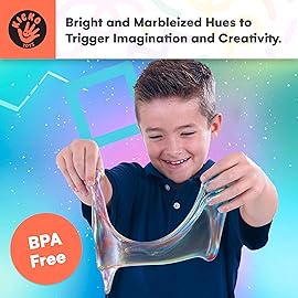 Kicko Marbled Unicorn Color Slime Set - 24-Pack Colorful Galaxy Slime for Kids - Soft, Gooey Sludge for Sensory Play and Tactile Stimulation - Ideal Slime Party Favors and Educational Slime Kit