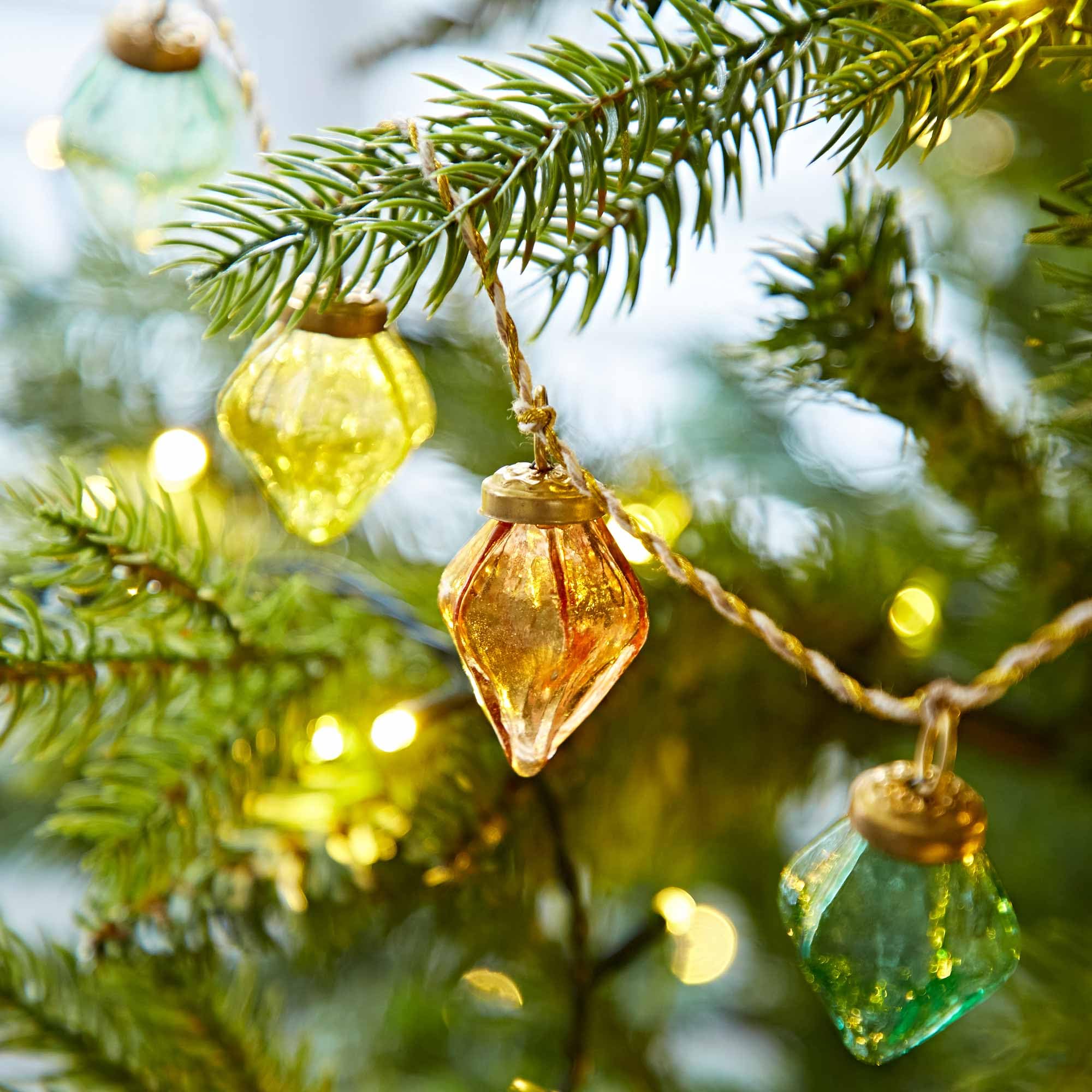 Paper High Recycled Glass Bauble Garland - Multi
