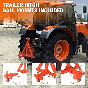 Amazon.co.jp: 3ポイントヒッチ2インチレシーバー 牽引ボール