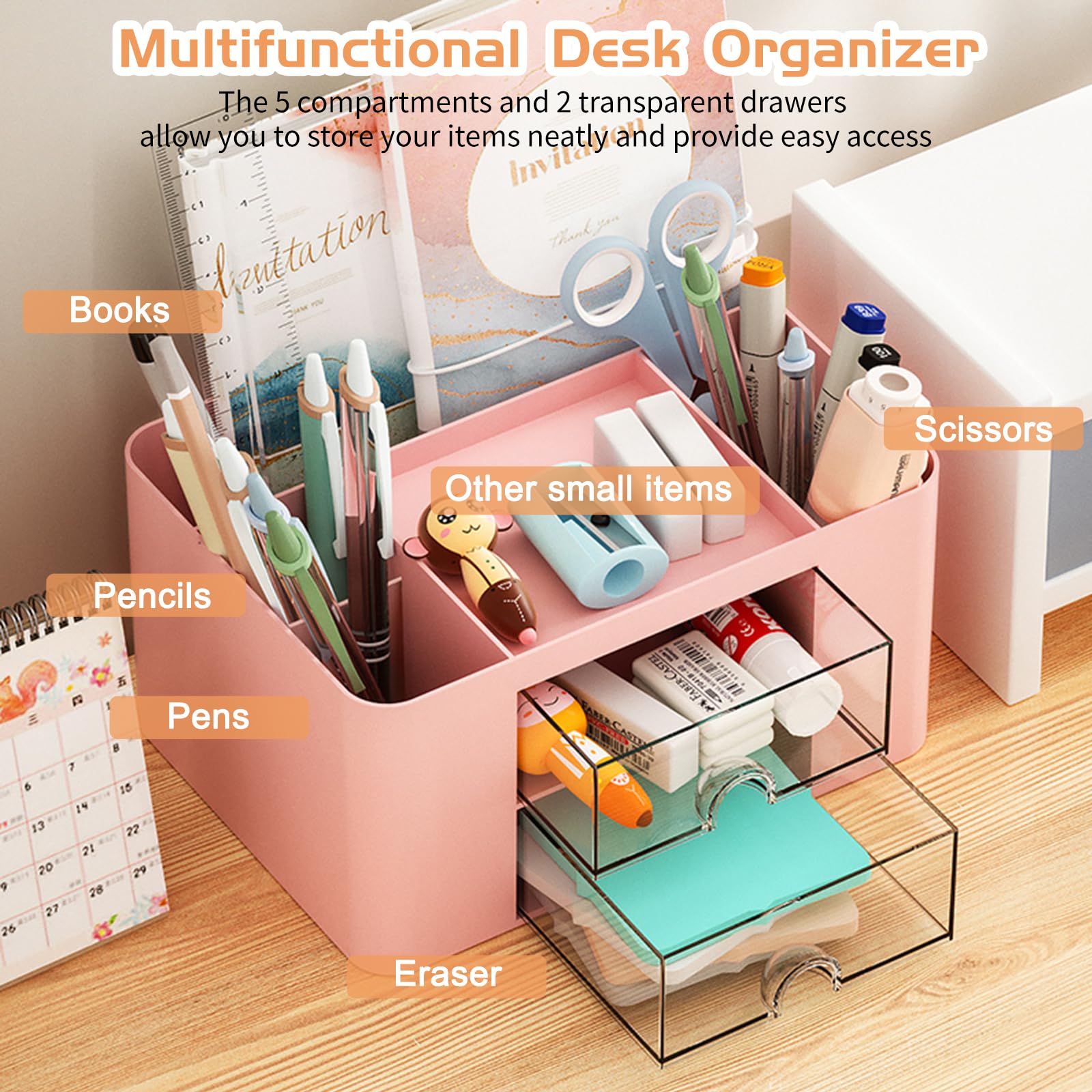 Cayxenful Desk Organiser Tidy - Image 2
