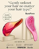 Vista 5 de Lily England Cepillos para el cabello para mujeres con cerdas flexibles, cepillo desenredante sin dolor para cabello rizado, grueso, liso y natural