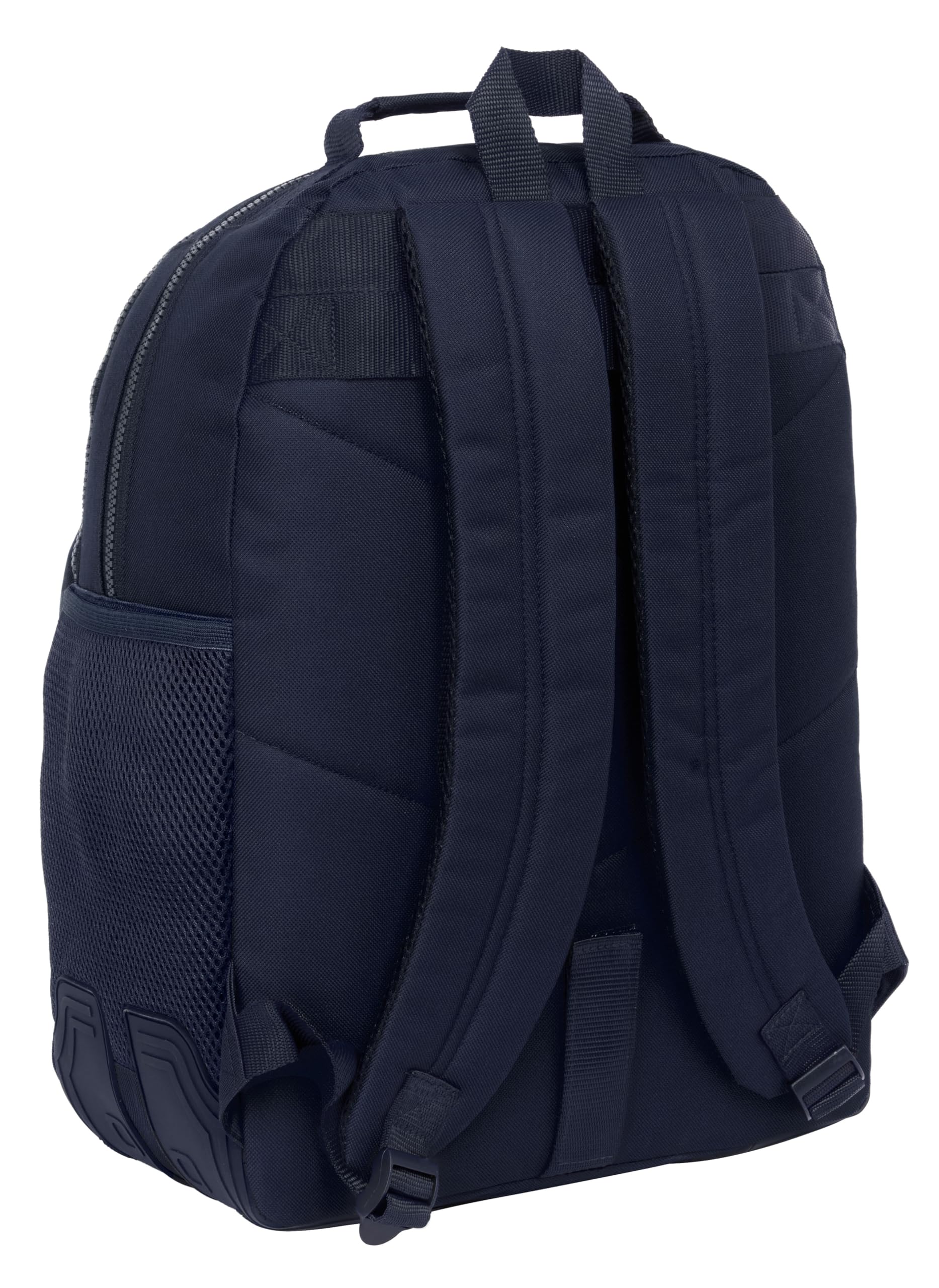Safta REAL MADRID 2ª EQUIPACIÓN 24/25 - Mochila Escolar Infantil, Ideal para Niños de Diferentes Edades, Cómoda y Versátil, Calidad y Resistencia, 32x15x42 cm, Color Azul Marino