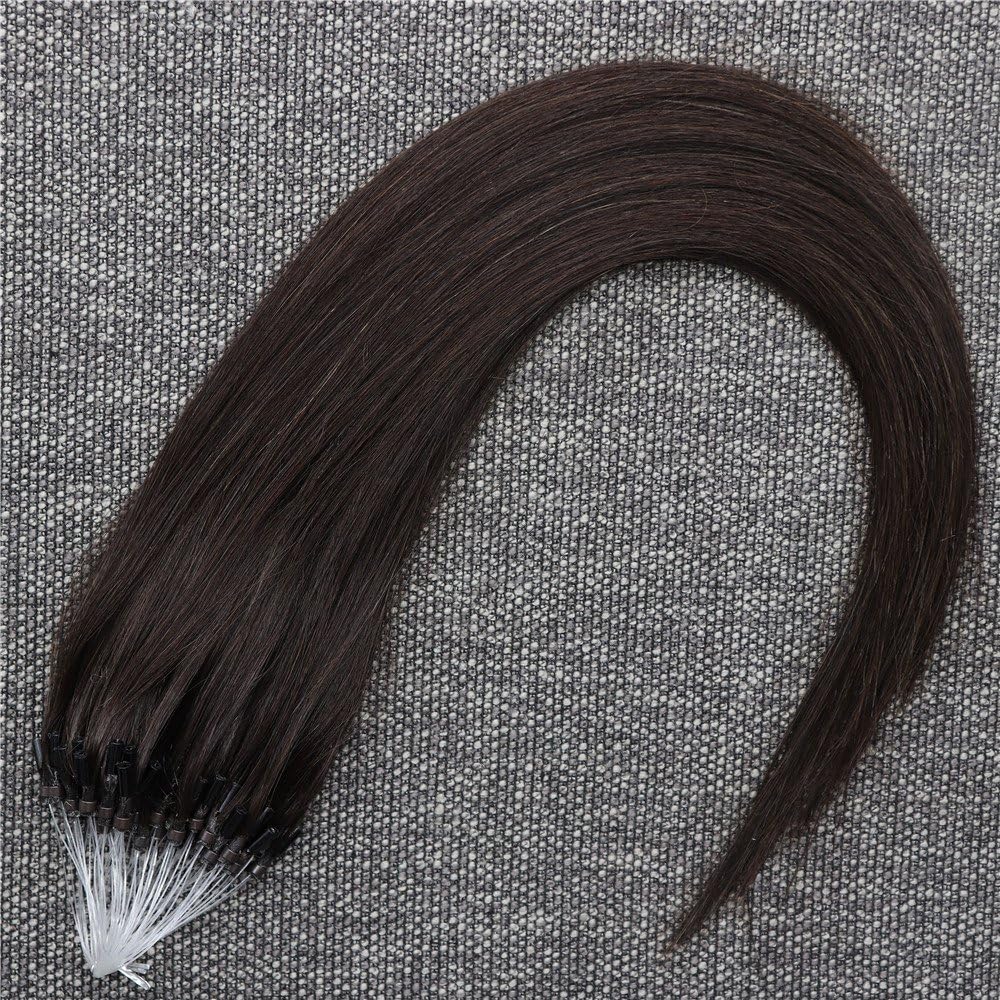 Micro Beads Hair Extension Remy Human Hair 1g/Strand 50s/Pack Silky Straight Pre-Blonded Micro Loop Ring Human Hair Extensions For Woman (22 inch