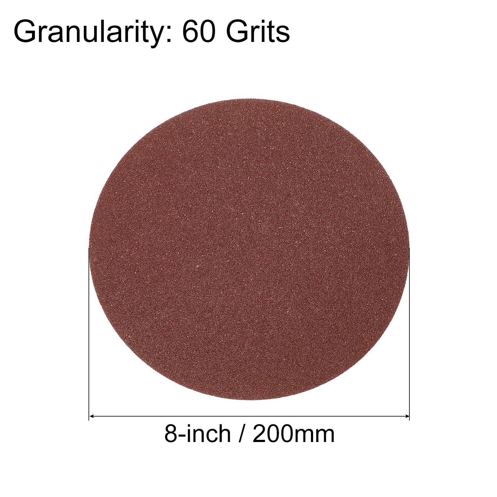 QUARKZMAN 8" Dischi Di Levigatura A Strappo 60 Grana Carta Vetrata All'ossido Di Alluminio Per Levigatrice Orbitale Legno Metallo Lucidatura A Secco 45pz