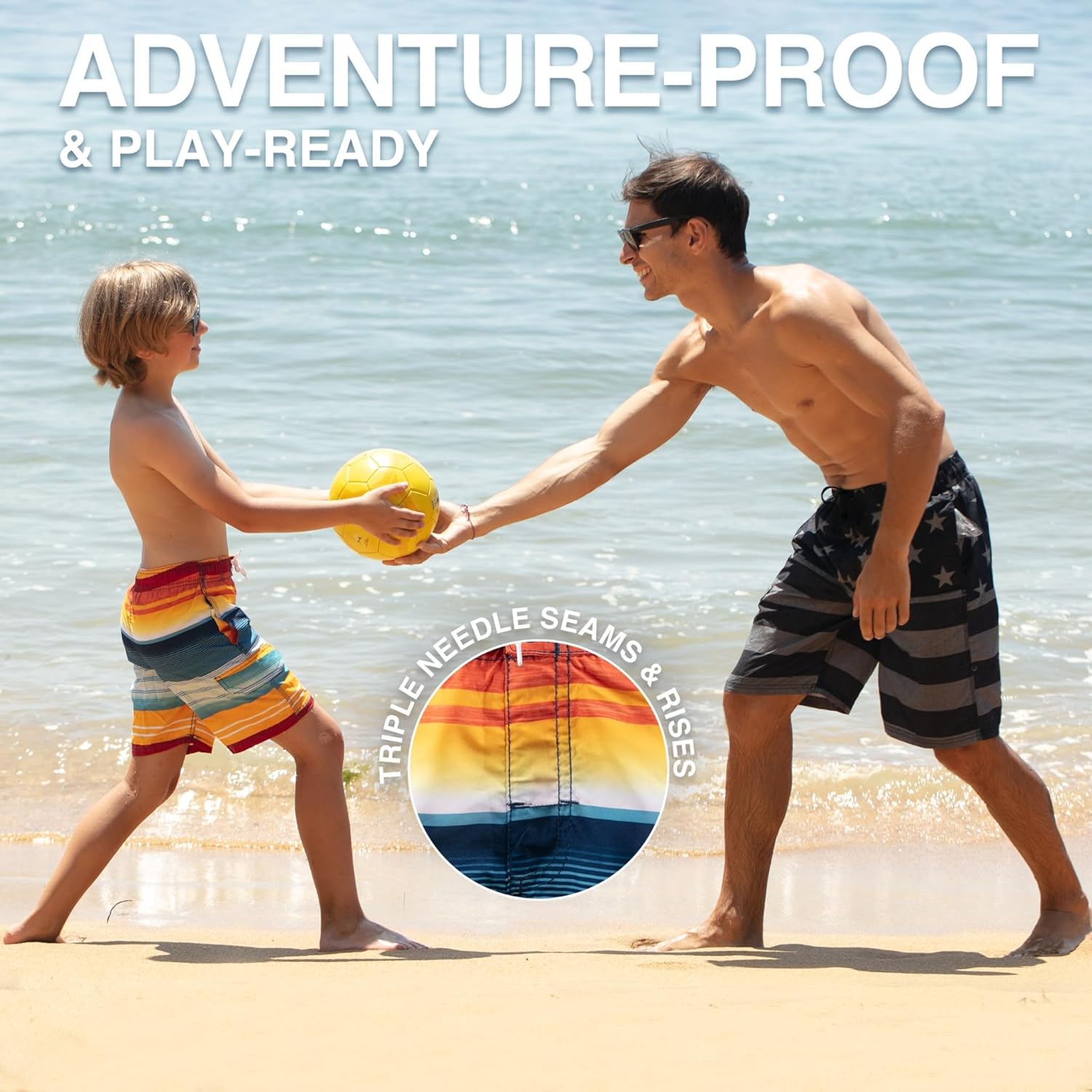 Kanu Surf Boys Echo Quick Dry UPF 50+ Beach Swim Trunk - Image 4