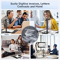 Vista 6 de CZUR Shine - Escáner de documentos portátil ultra inteligente, escáner de libros delgados con OCR, cámara de documentos USB para computadora