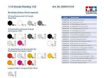 Amazon | タミヤ(TAMIYA) 1/12 オートバイシリーズ No.134 Honda