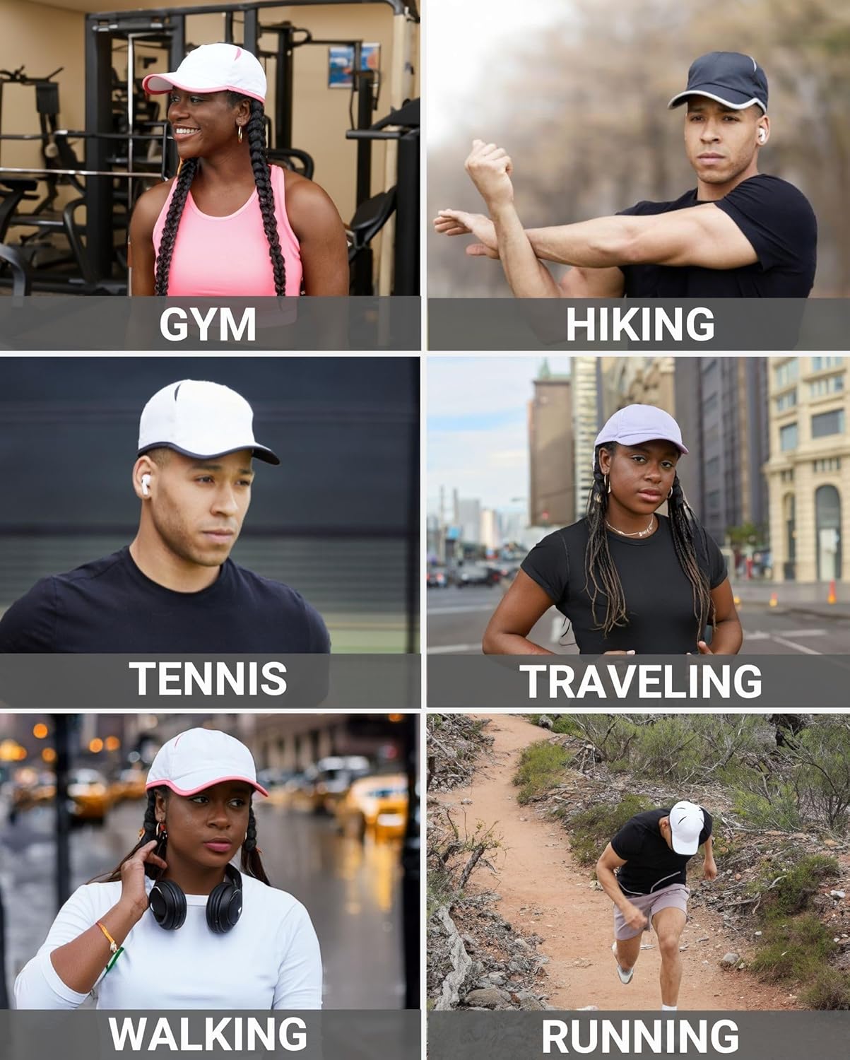 Funky Junque Waterproof Lightweight Quick-Dry Baseball Cap – Breathable Running Hat with Adjustable Strap, UV Sun Protection - Image 6