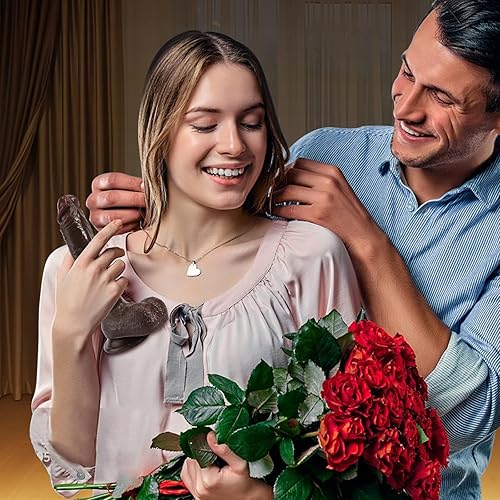 Miniatura 7 de Consolador realista para principiantes, consoladores negros de silicona suave de 8.4 pulgadas con fuerte ventosa para jugar con manos libres, pene