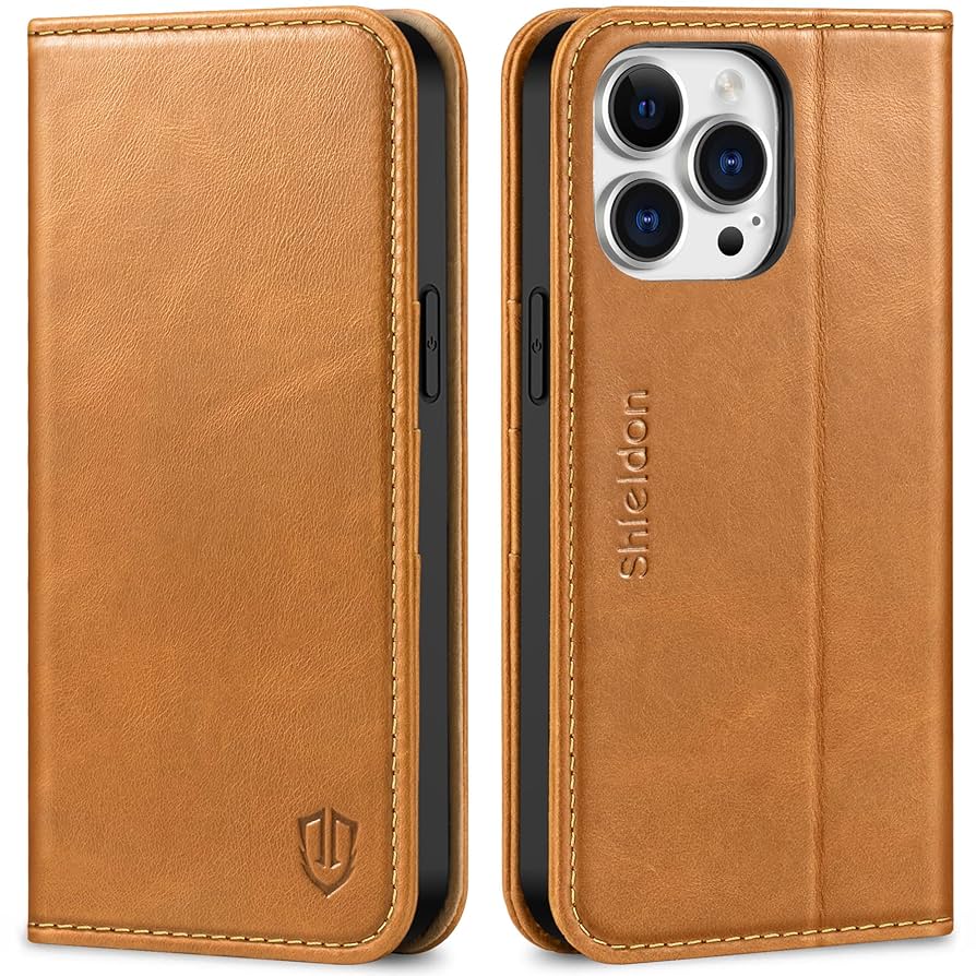 iPhone 14proMAX ケース 手帳型 スタンド機能 ライトブラウン Amazon.co.jp: SHIELDON iPhone14 ProMax 対応 ケース 手帳型 本