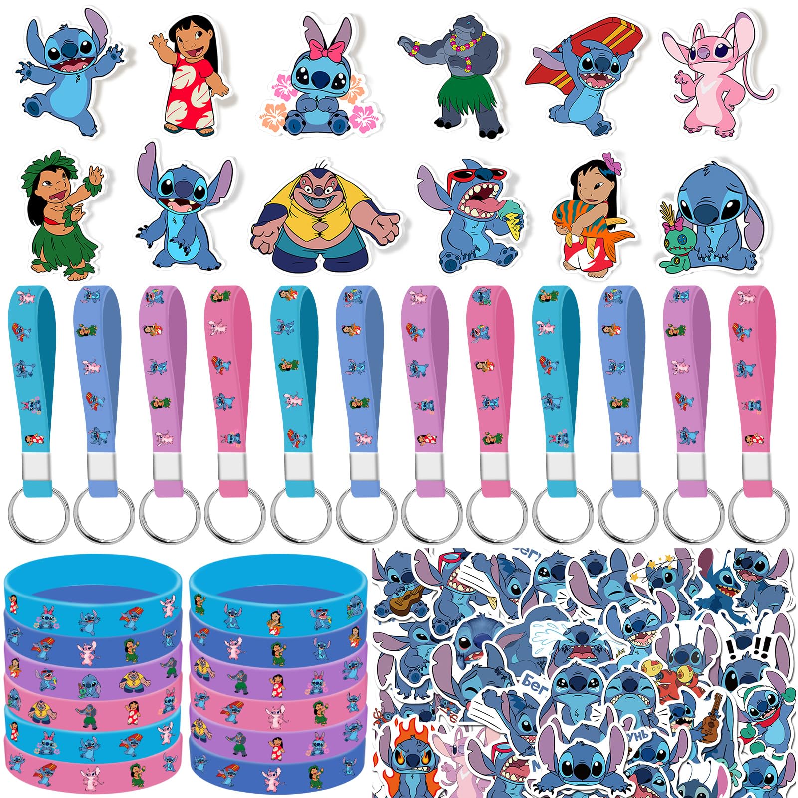 Stitch Party Supplies, 86PCS Birthday Party Gifts Set for Stitch Theme Party
