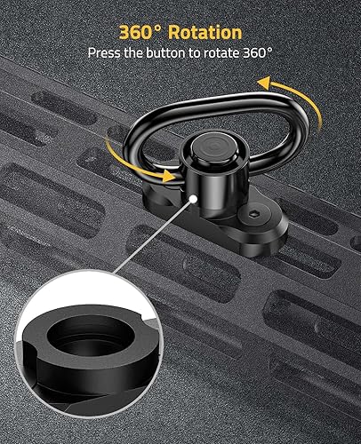 Miniatura 5 de CVLIFE Sling Swivel Mount 1.25" Traditional Sling Mount for Two Point Sling