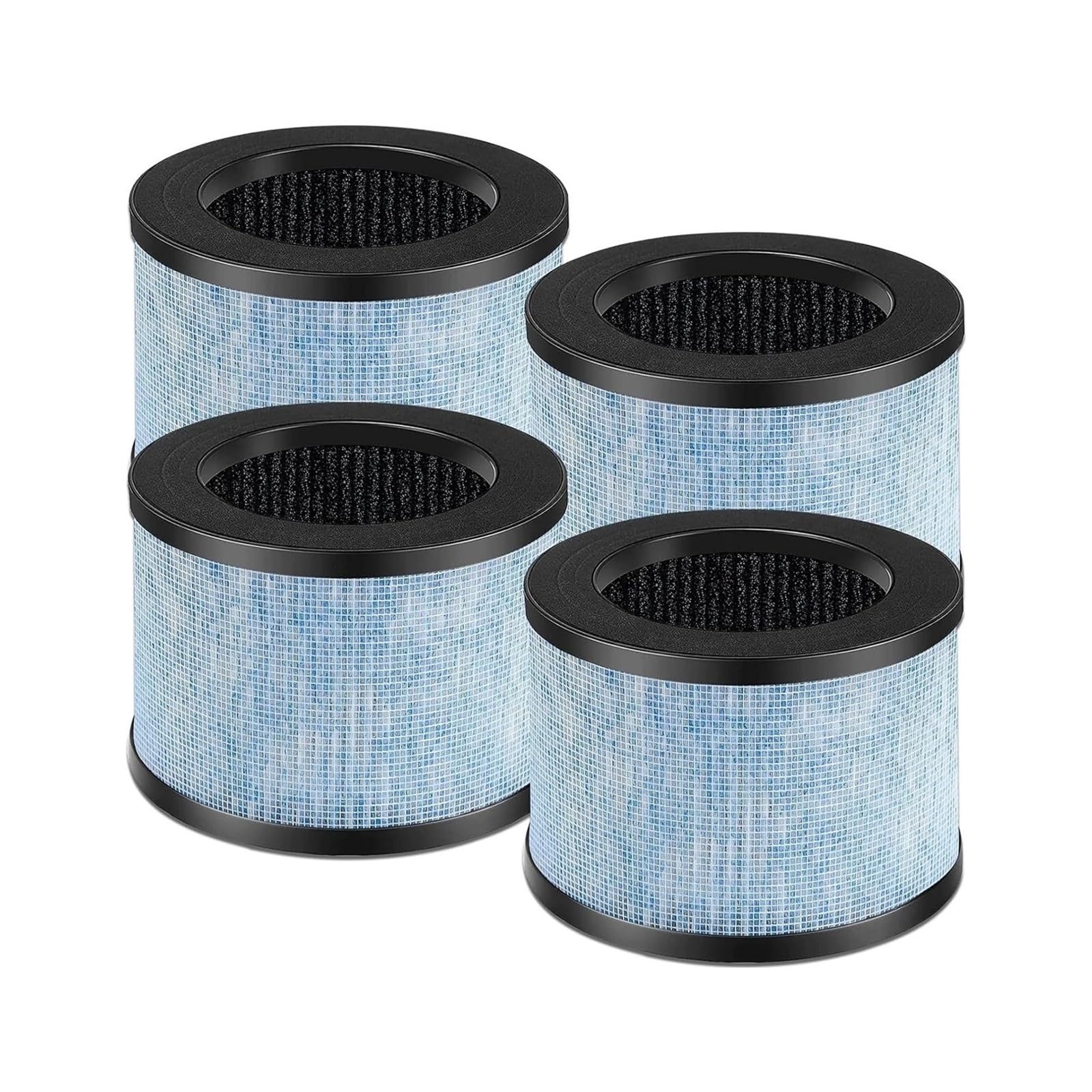 4Pcs Air Cleaner Replacement Filter，Compatible For AROEVE Air Purifier MK01 MK06 DH-JH01，High Efficiency，Low Noise，Long Lasting，Easy Install