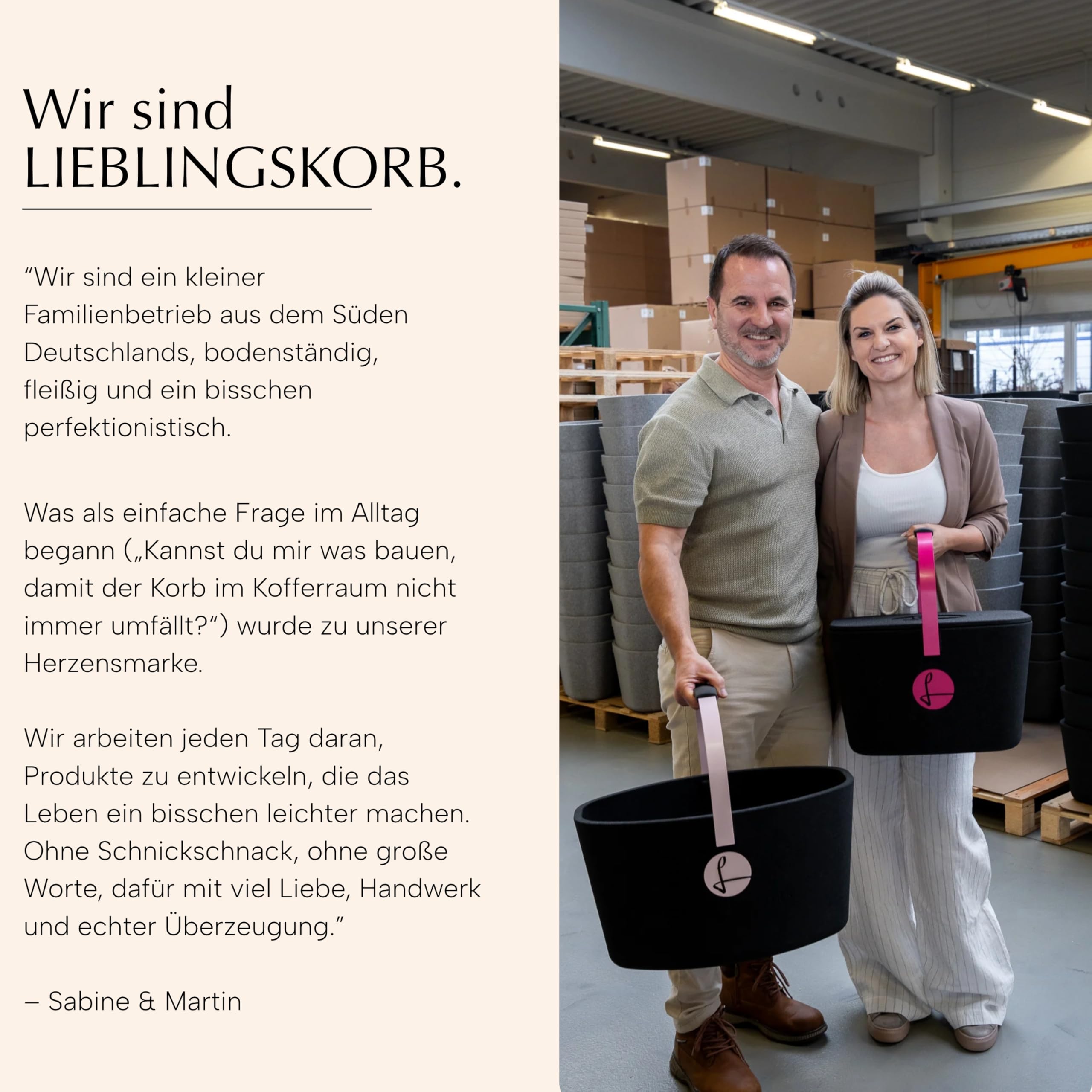 LIEBLINGSKORB Original black champagner - inkl. Deckel, Einlegeboden und Transportring - ultraleichter, kippsicherer & formstabiler Einkaufskorb - Made in Germany - thermoisolierend & abwaschbar