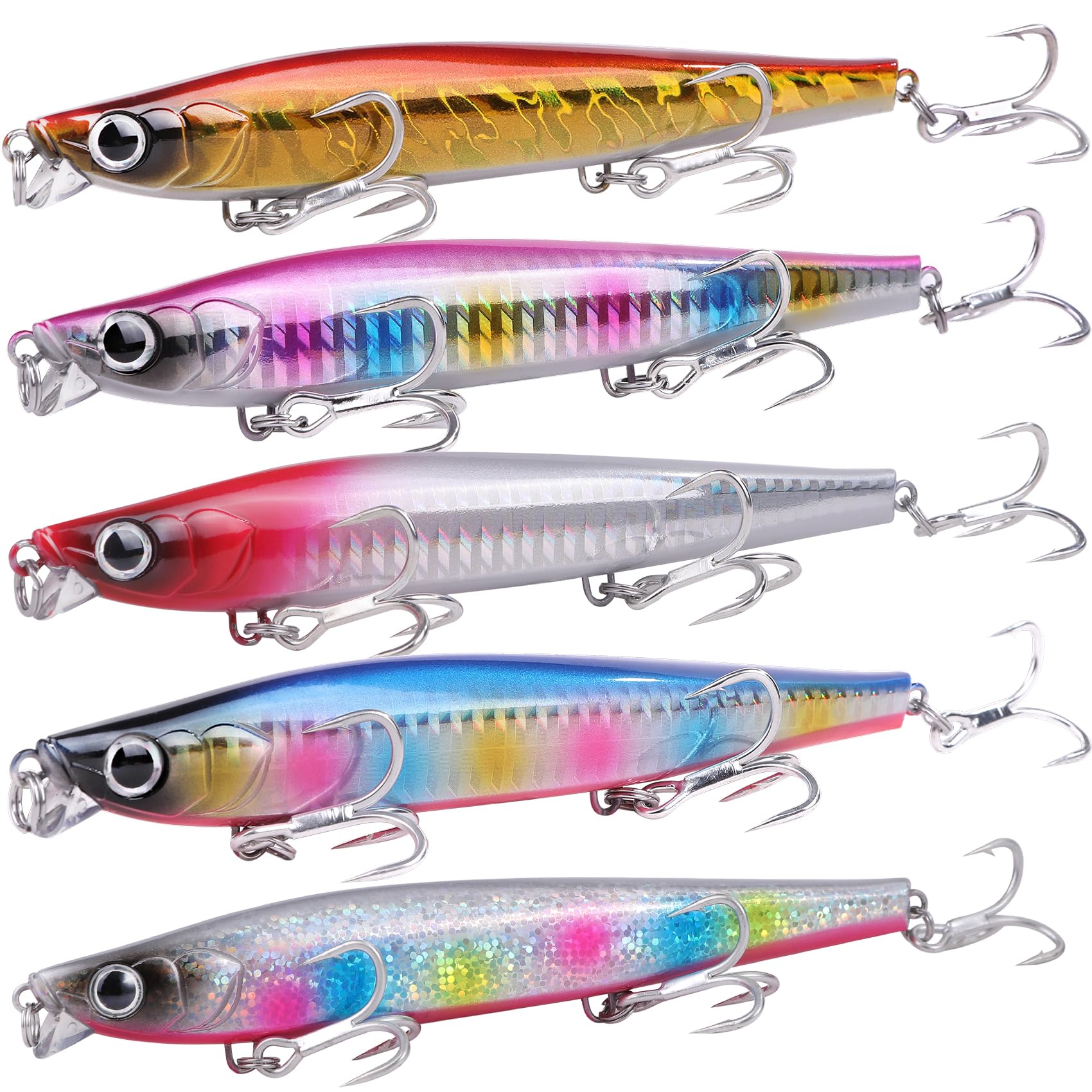 シンキングペンシルセット 楽天市場】シンキングペンシル ペンシルベイト ルアー セット リップ付