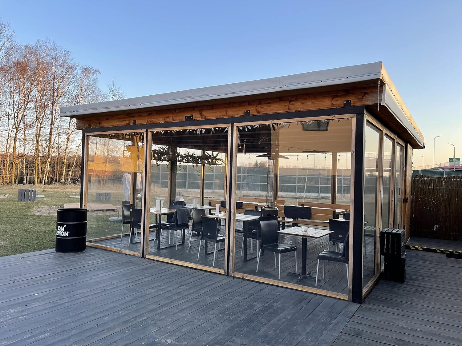LKW PVC Plane transparent Fensterfolie Fensterplane Abdeckplane Abdeckfolie Schutzplane Windschutz | für Duschvorhänge, Gebäudevorhänge | SCHULZ Fensterfolie | 2mm x 140cm x 2m