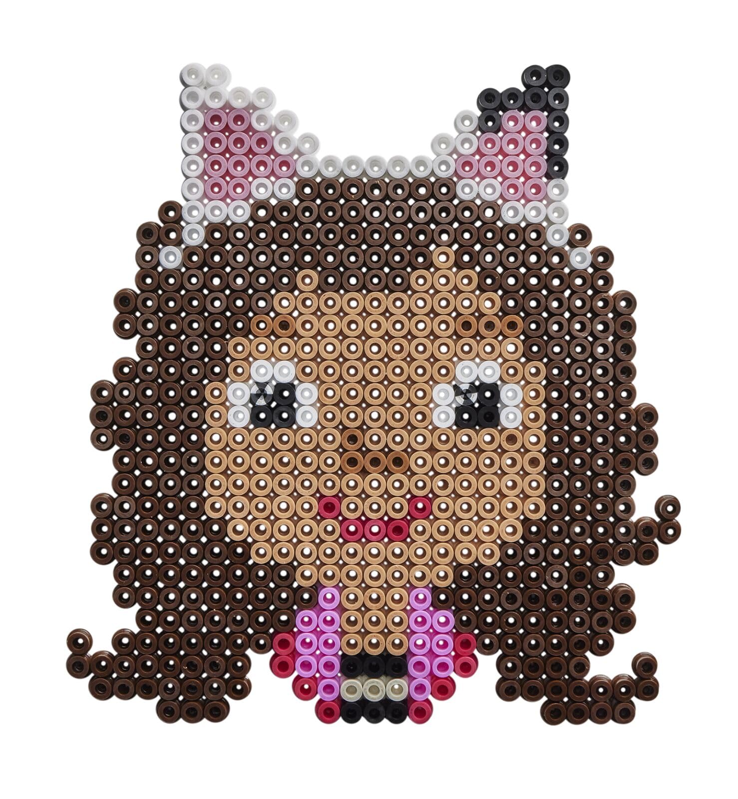 Hama Perlas Midi Gabbys Dollhouse - Set De Regalo Con 2000 Cuentas De 5 Mm, Plantilla Y Papel Para Planchar, Manualidades Creativas