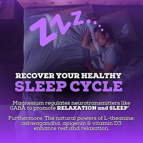 Miniatura 9 de Black Forest Ayuda para dormir de magnesio 1695 mg para reducir el sueño y el cortisol