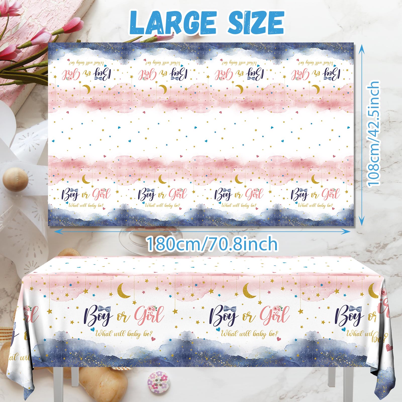 Lot De 3 Nappes Jetables En Plastique Rose à Pois Blancs Et Roses Pour Fêtes - Nappe