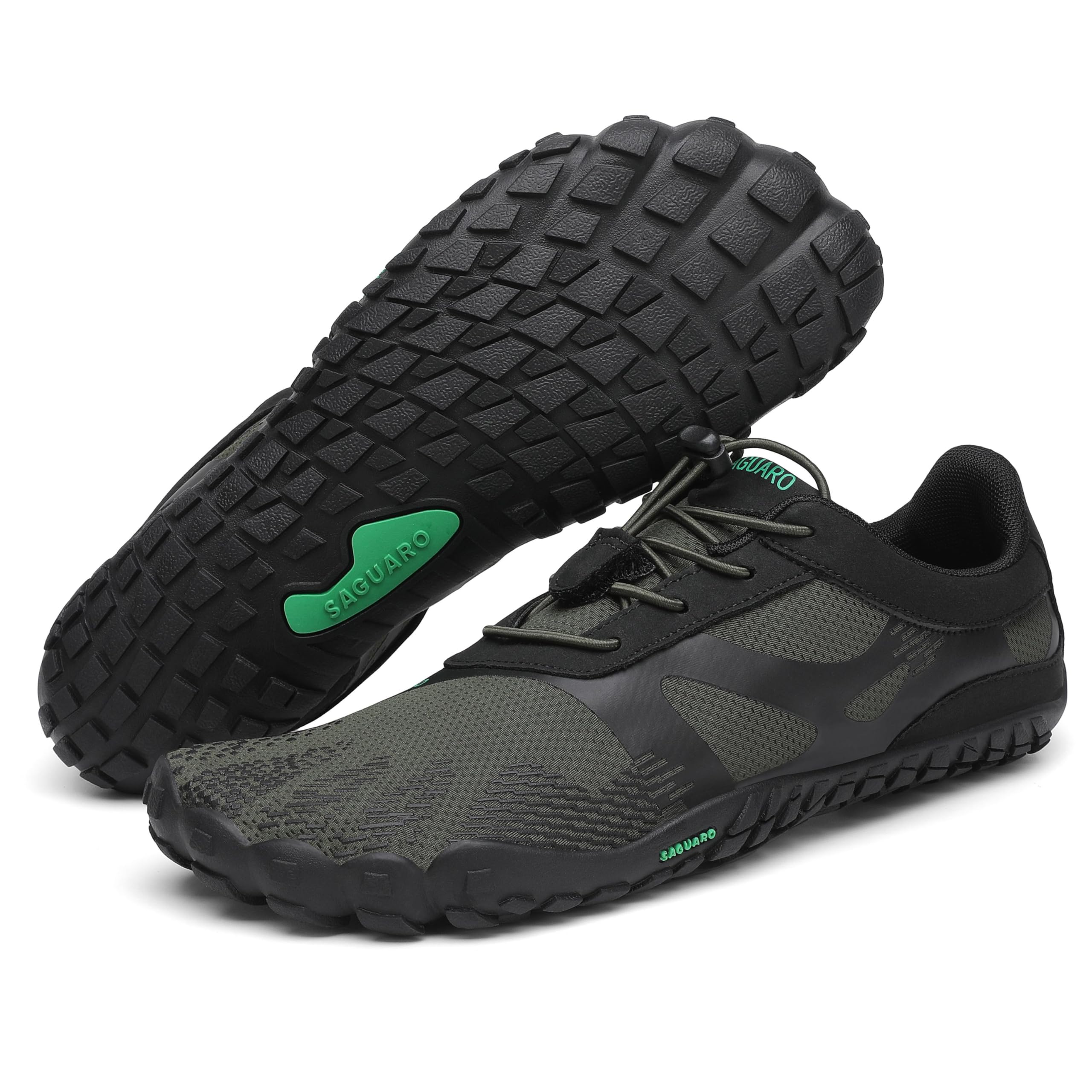 SAGUARO Unisex Barfußschuhe Leicht rutschfest Traillaufschuhe für Outdoor & Indoor