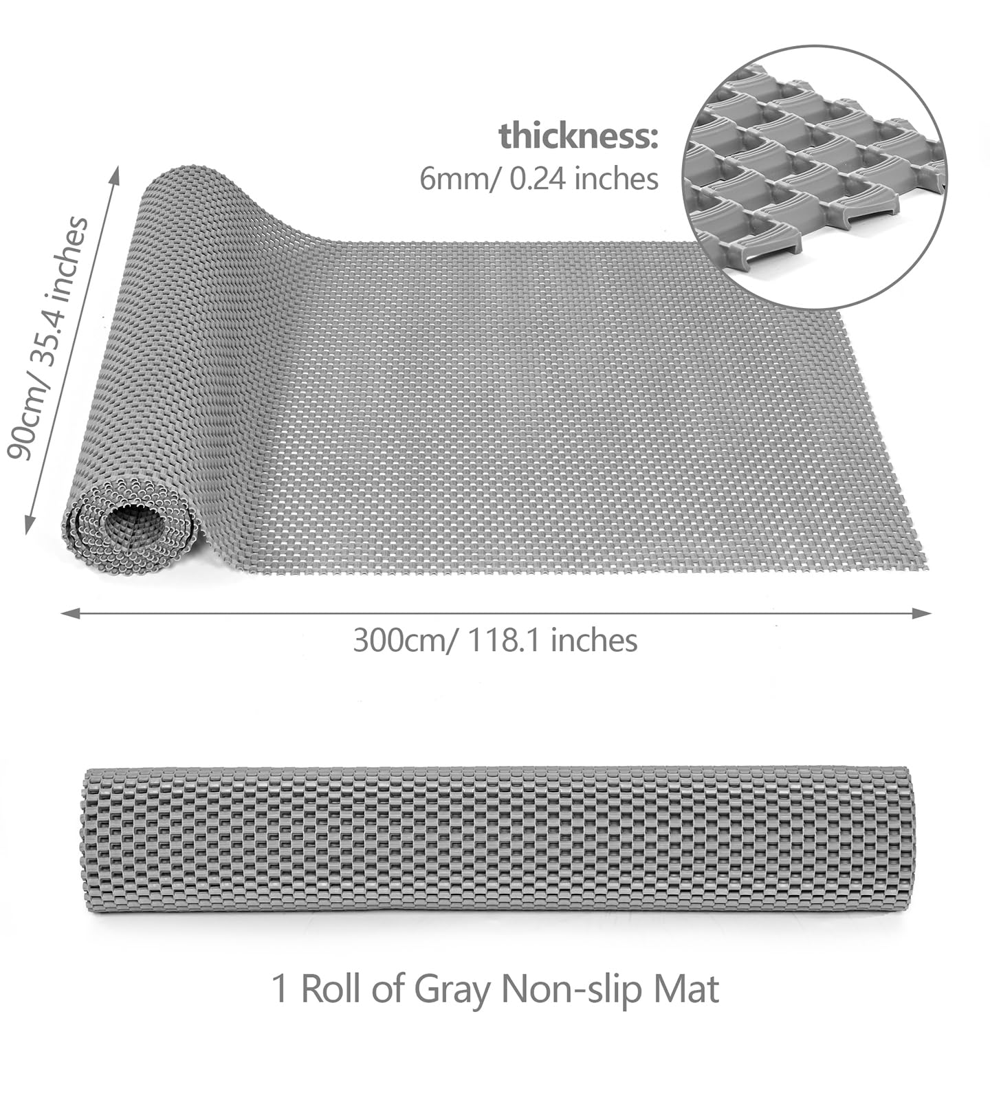 jxgzyy rutschfeste Drainagematte, 300 x 90 cm Kommerzielle PVC Bodenmatte 6 mm dick, Hohl Entwässerungsmatten für Nassbereich, Innen- und Außenbereich, Garage, Küche, Schwimmbad, Restaurant,Garten