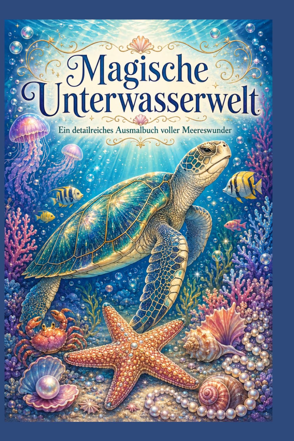Magische Unterwasserwelt: Ein detailreiches Ausmalbuch voller Meereswunder