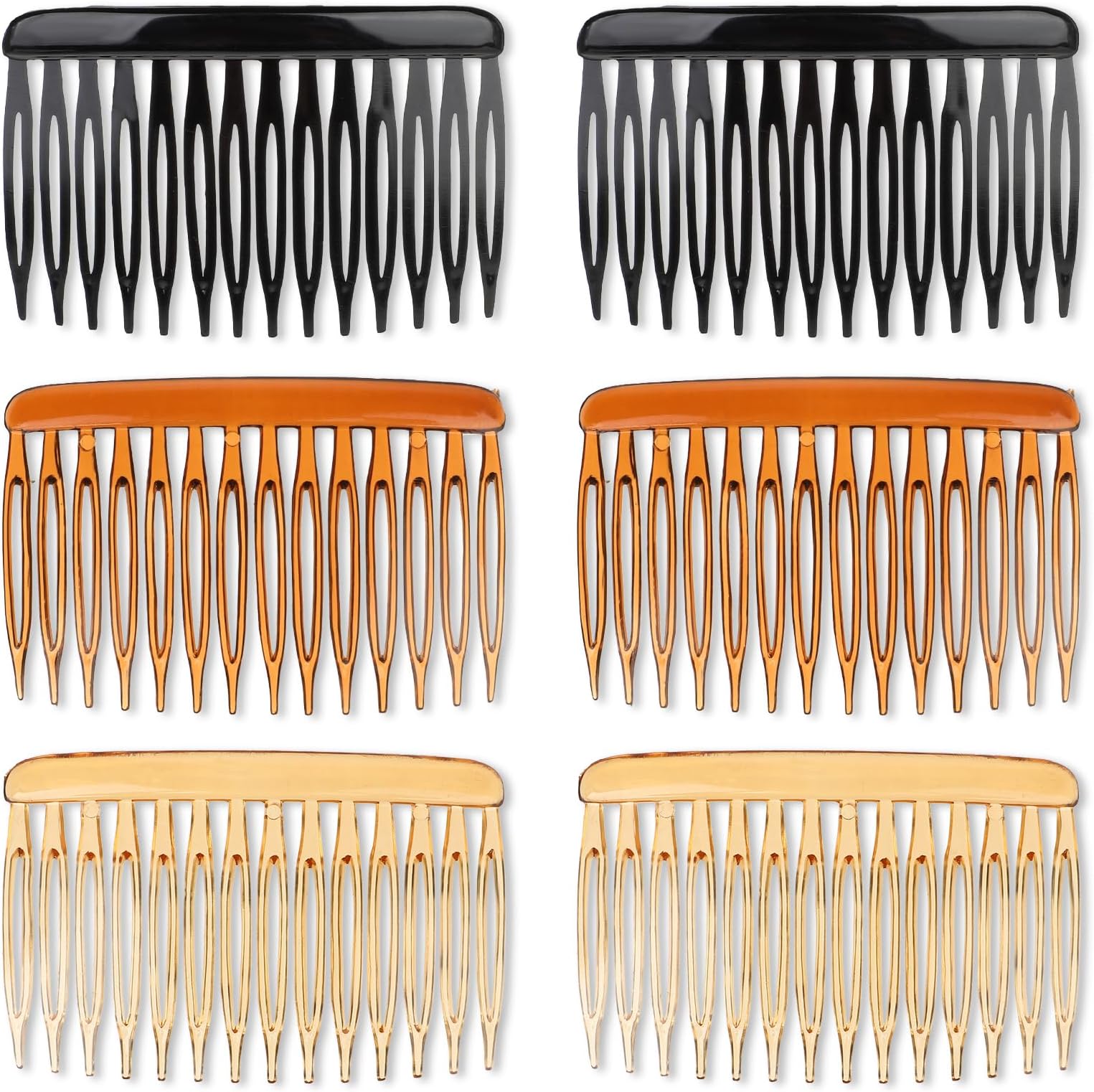 6 Pcs Decorative Hair Combs Hair Side Combs for Women 14