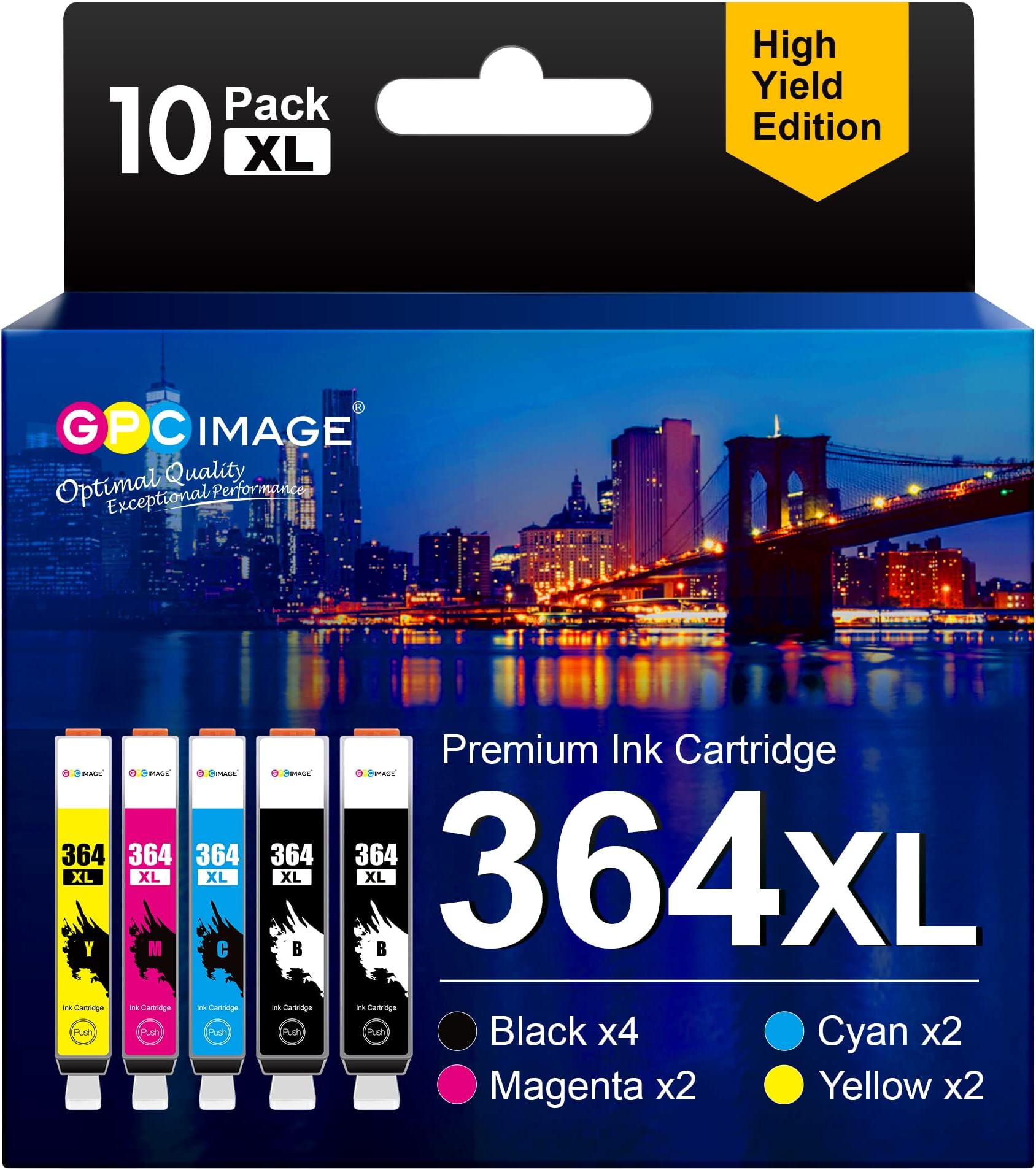 Yowell 364XL Cartucce Compatibili Per HP 364 364 XL Per HP Photosmart 5520 5510 5520 5524 Deskjet 3520 Officejet 4622 4622, 5510 5520 5524 6520 5515 7520 - Foto 4