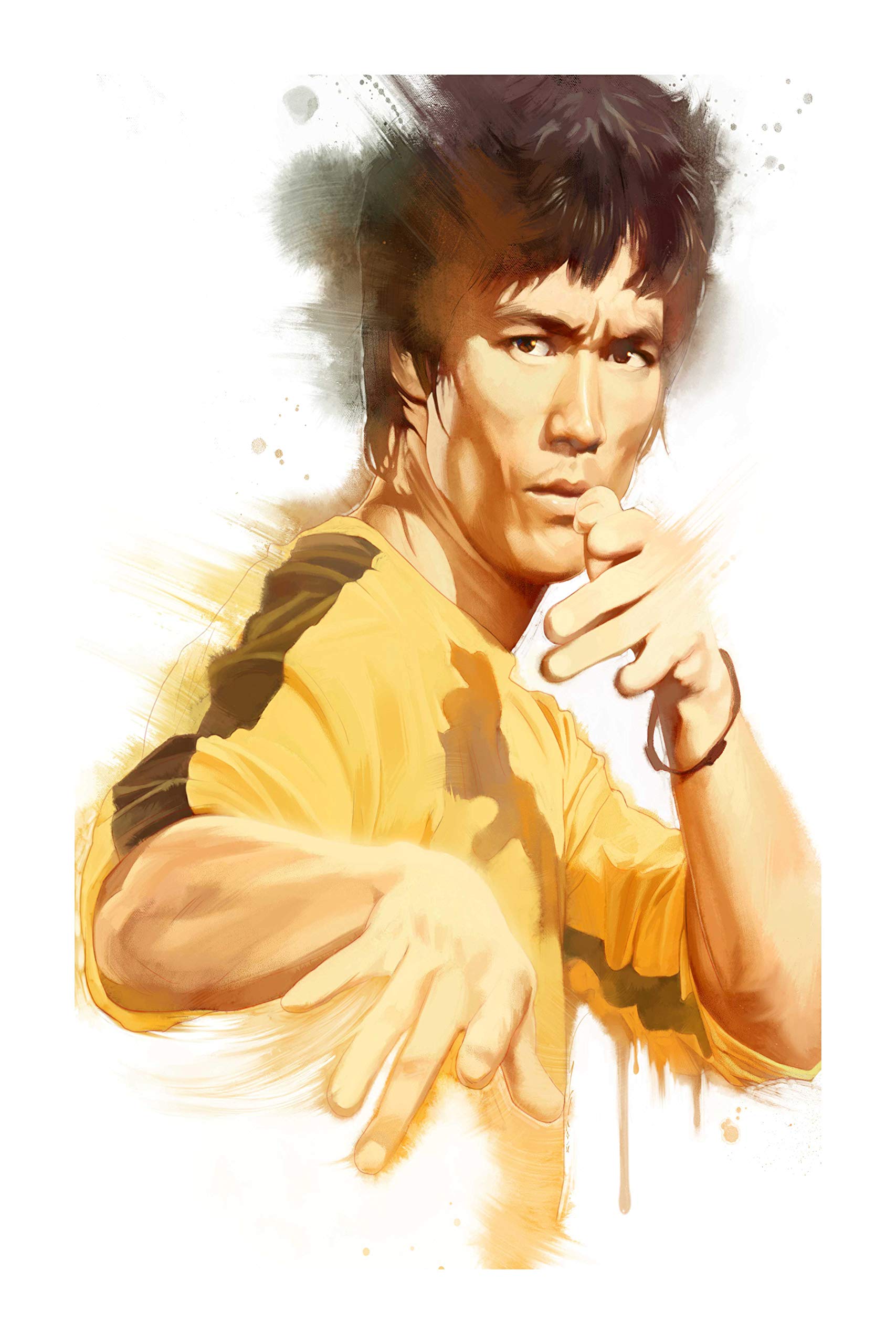 HK PRINTS Bruce Lee Motivational Wall Sticker for Room (45X30 CM, 170 GSM, Multicolour) - Pack of 1-picture-13