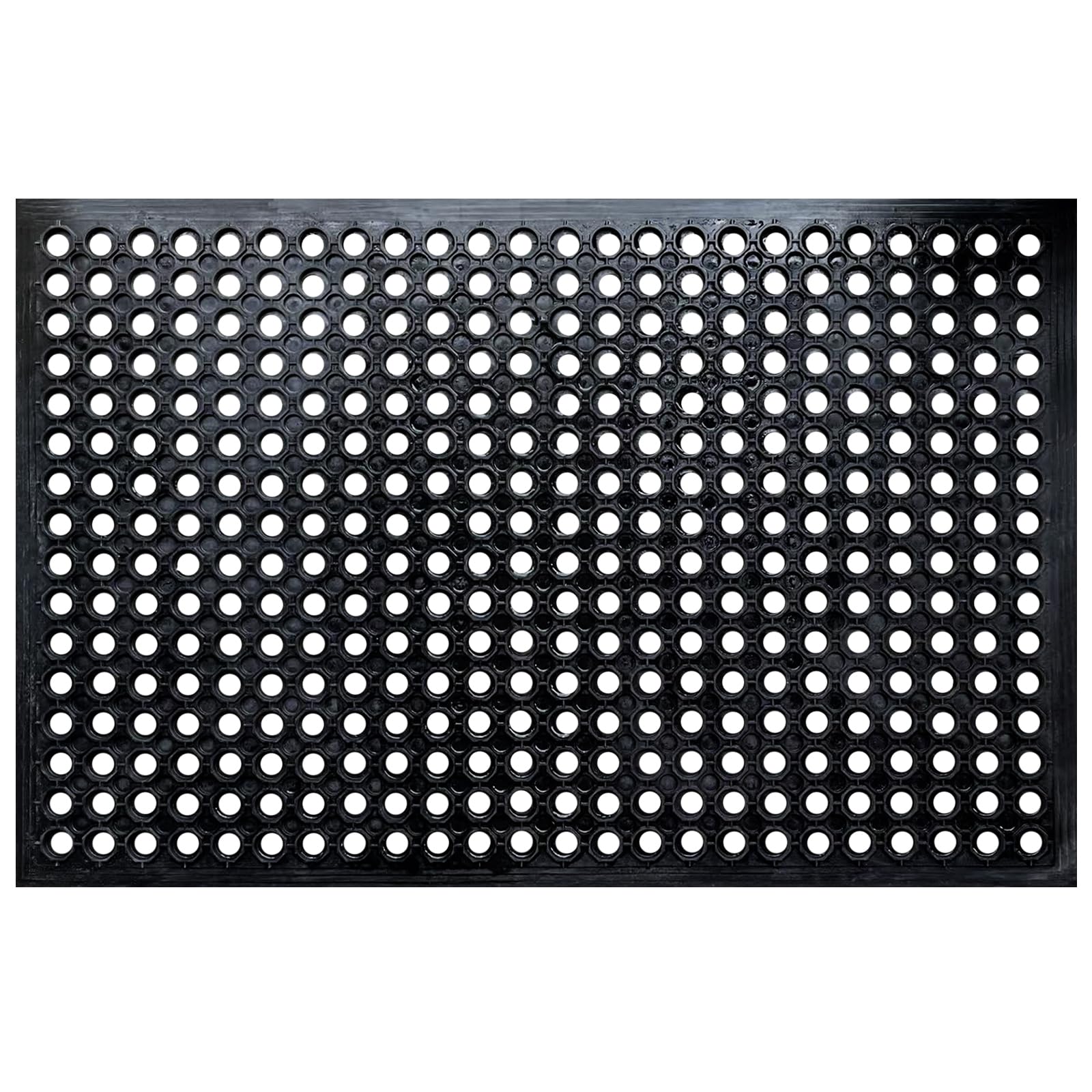 60x35 Outdoor Rubber Floor Mats Non-Slip Restaurant Mat Commercial Kitchen Heavy Duty Mat Drainage Mat for Garage Garden Indoor Outside Industral Pool Entrance Bar