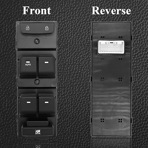 Miniatura 4 de TINJO Interruptor maestro de elevalunas eléctrico delantero izquierdo para Hyundai Sonata 2015 2016 2017 2018 2019 Reemplazar OEM 93570-C1000 para