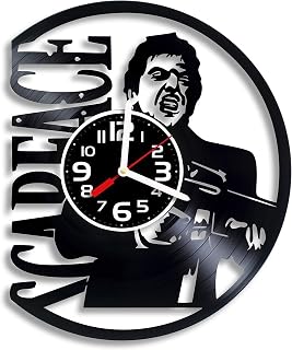 Scarface vinyl wall clock, Scarface Arts gift for any occasion, Christmas, Birthday, Holiday, Housewarming Present