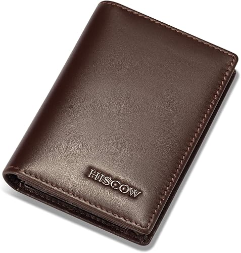 Miniatura 3 de Funda de piel para tarjetas de visita para hombres y mujeres, piel de becerro italiana
