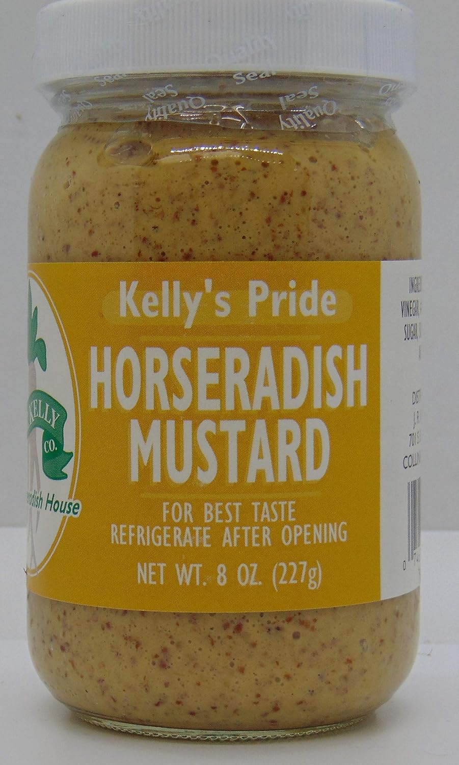 Kelly Pride-Prepared Horseradish, Horseradish Mustard, Horseradish Sauce and Cocktail Sauce 8 oz jars, Prepared Horseradish Made from 100 percent fresh grated horseradish roots