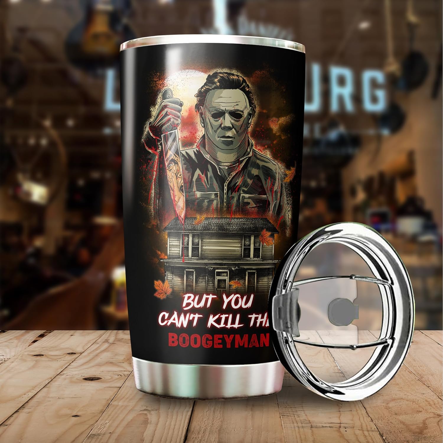 MARSANA Horror Tumbler - 20oz Stainless Steel Halloween Cup - Horror Mug - Gift for Adults - Image 5